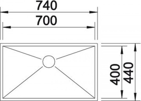 Кухонная мойка Blanco Zerox 700-IF 521592