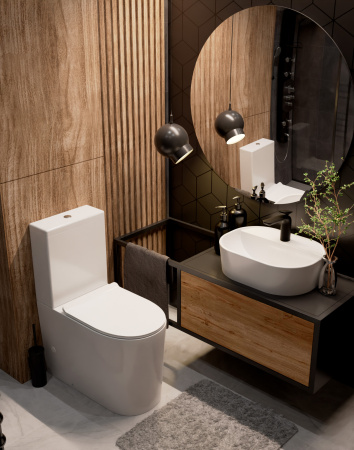 Чаша унитаза напольного безободковый  AQUAme AQM1001