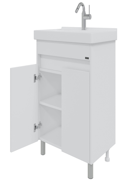 Тумба под раковину СаНта Мира 60 700472 белая, без раковины