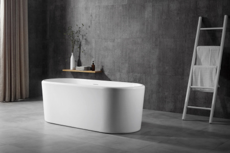 Акриловая ванна (160х70) ABBER AB9272-1.6 без гидромассажа, белый