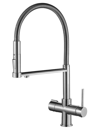 Смеситель для кухни под фильтр Zorg SH 2002 SATIN