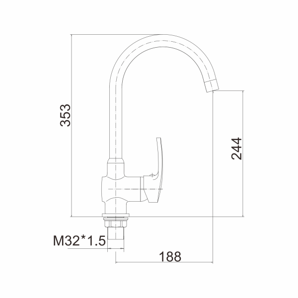 Смеситель для кухни FASHUN A4066