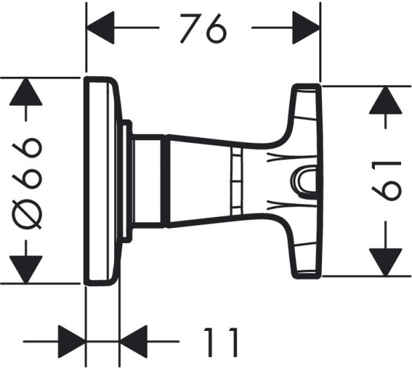 Запорный вентиль Hansgrohe Logis 71976000