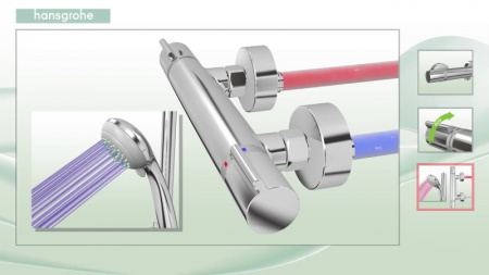 Термостат для душа Hansgrohe Ecostat Comfort 13116000 хром