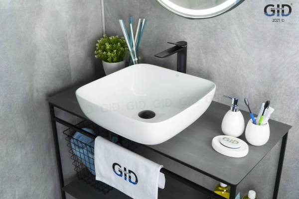 Раковина накладная (46х46) Gid N9439