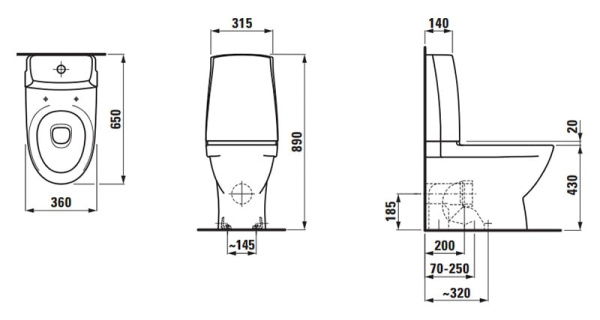 Крышка-сиденье для унитаза Laufen Pro 8.9095.3.300.000.1