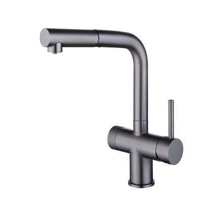 Смеситель для кухни EMAR ЕС - 7026 PVD Dark