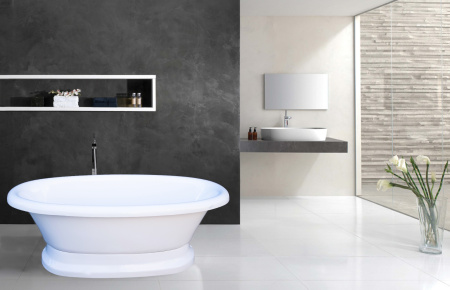 Ванна из литьевого мрамора Marmo Bagno Аззуро  (180x90) MB-A180-90