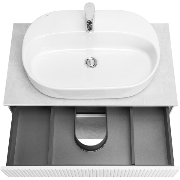 Тумба с раковиной Aquaton Марбл 80 слэйт 1A2762K3MH4C0