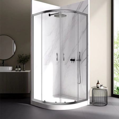 Душевой уголок Veconi Rovigo (90х90) RV202GR-90-01-C4 графит