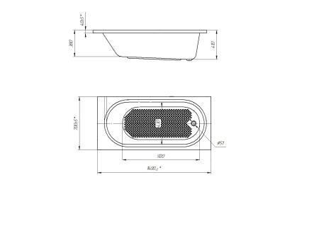 Poseidon Ванна "Darina" 1400х700 Darina 01дар1470