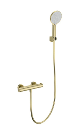 Смеситель для душа с термостатом WONZON & WOGHAND INN 3, брашированное золото WW-B2012-A-BG