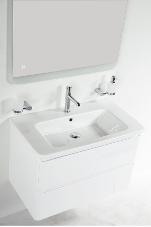 База под раковину BelBagno 80 ALBANO-CER-800-2C-SO-BL подвесная Bianco Lucido