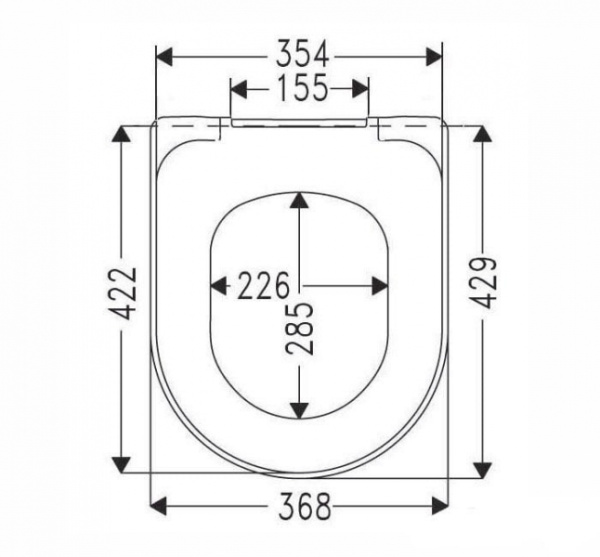 Сидение с крышкой для унитаза с микролифтом Villeroy&Boch O.NOVO 9M38S101