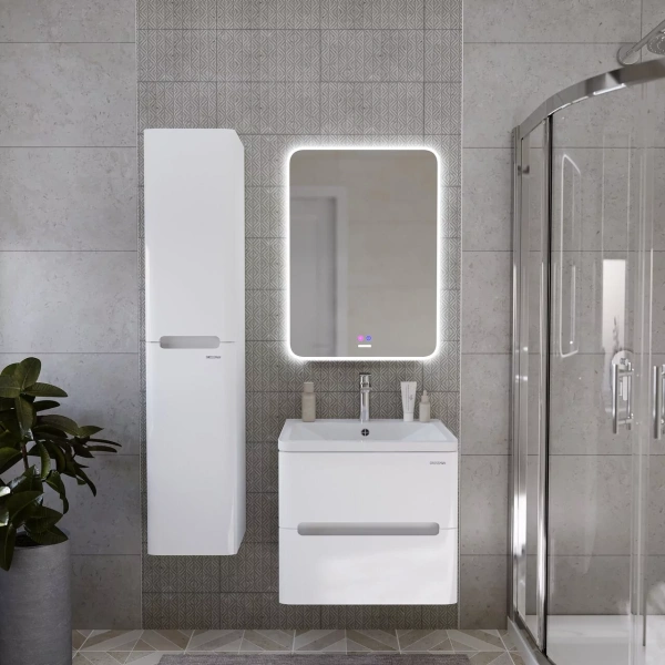 Тумба подвесная Grossman АДЕЛЬ-НОРМА-60 106038 см с 2-я ящ, белая