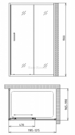 Душевой уголок Gemy Victoria S30192A-A90
