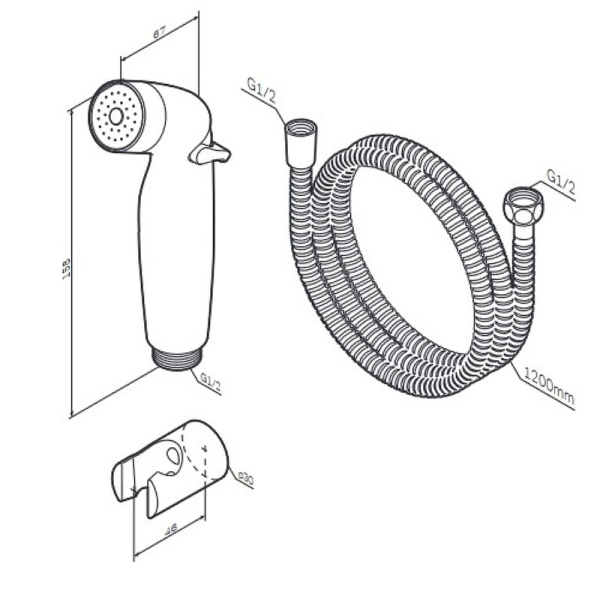 Гигиенический душ AM.PM F0202022