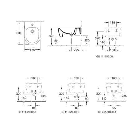 Биде подвесное Villeroy & Boch Avento 54050001