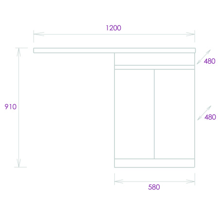 Тумба под стиральную машину Onika Милтон 58 105802