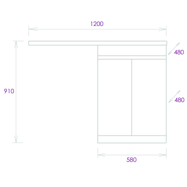 Тумба под стиральную машину Onika Милтон 58 105802