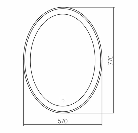 Зеркало (57х77) Silver Mirrors Italiya neo LED-00002410