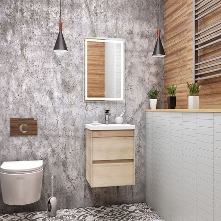 База под раковину напольная Art&max Family-400-2C-SO-PB Pino Bianco