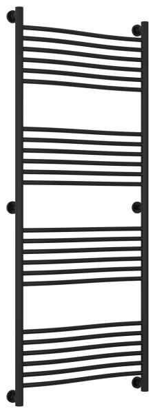 Полотенцесушитель Водяной Сунержа Флюид + (150х60) Матовый Черный 31-0222-1560