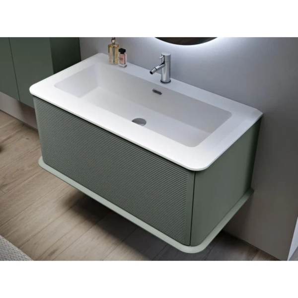 Тумба под раковину Cezares Idra 55806  подвесная, Verde opaco