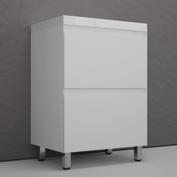 Тумба напольная без раковины 60 см Style Line Манхэттен ЛС-00002377 белый матовый