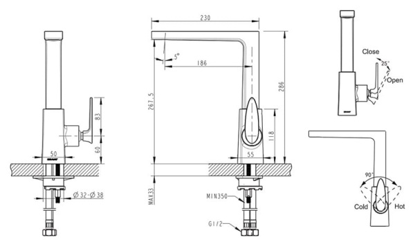 Смеситель для кухни Bravat Spring F779113C-1 Смеситель для кухни Bravat Spring F779113C-1