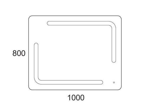 Зеркальная панель Otalia 100, с LED подсветкой и сенсором OW04.12.00