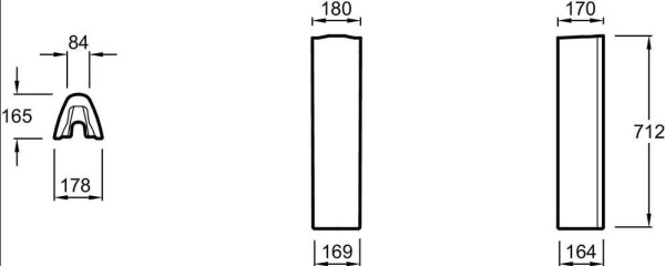 Полупьедестал для раковины Jacob Delafon Brive E4444-00