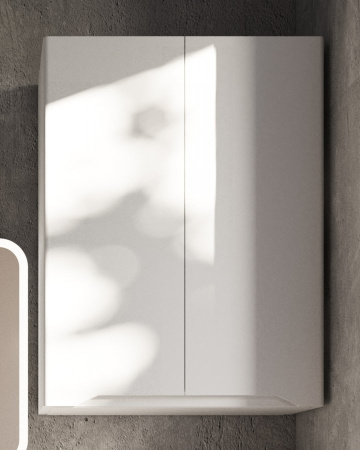 Шкаф подвесной Style Line Марелла мини 60 Люкс Plus СС-00002424 белый матовый