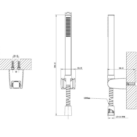 Душевой набор Bravat Iceberg D285KVF-RUS