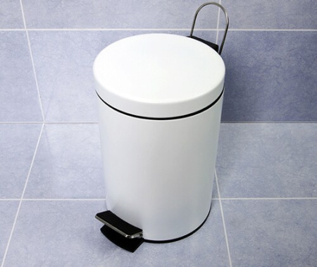 Мусорное ведро 5л WasserKRAFT K-635WHITE