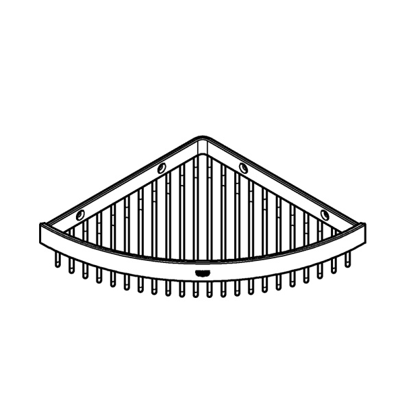 Полочка-решетка угловая Grohe Selection Cube 40809 000 (40809000) хром 