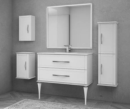 Зеркало (98х90) Cezares Tiffany 45046 Bianco opaco