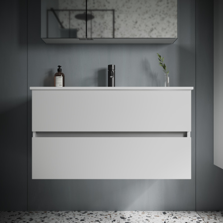 Тумба под раковину Sancos  Urban UR90W белый глянец