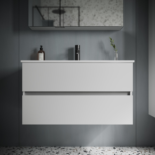 Тумба под раковину Sancos  Urban UR90W белый глянец