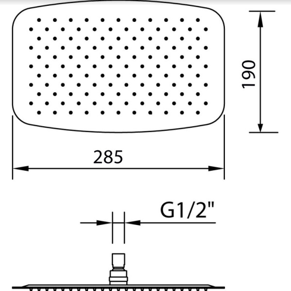 Верхний душ D&K (DC1004862)