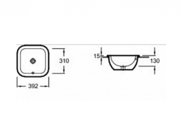 Раковина Jacob Delafon Vox EYF002-00