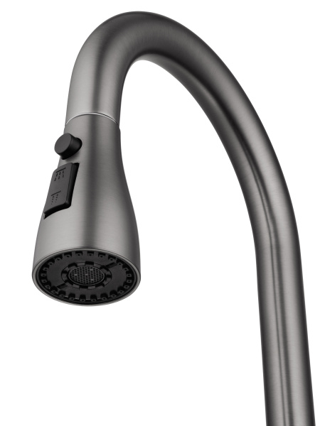 Смеситель для кухни с выдвижным изливом WONZON & WOGHAND, темный графит WW-121E201B-BGG Смеситель для кухни с выдвижным изливом WONZON & WOGHAND, темный графит WW-121E201B-BGG