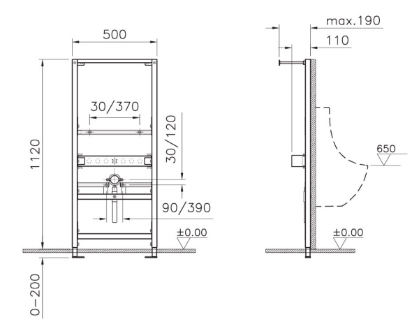 Монтажная рама для раковины Vitra 780-3800