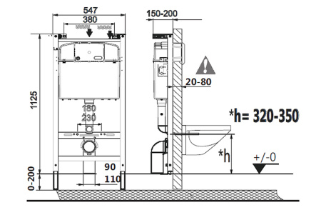 Комплект унитаз с инсталляцией Roca Dama Senso 893104680 (без кнопки)