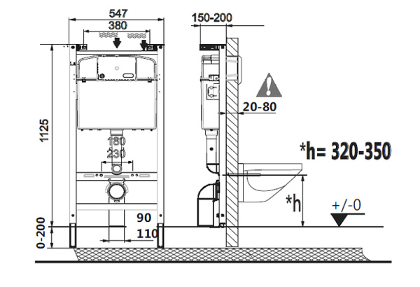 Комплект унитаз с инсталляцией Roca Dama Senso 893104680 (без кнопки)