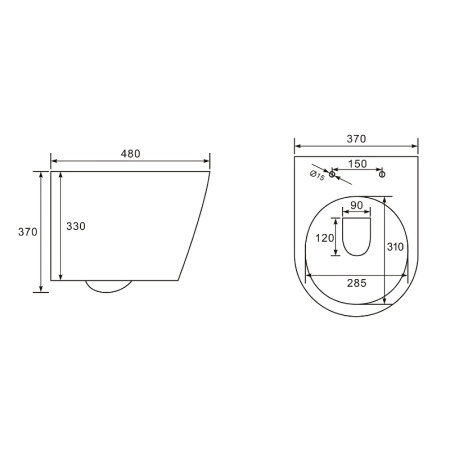 Подвесной безободковый унитаз с сиденьем микролифт beWash Aldo BKWHR401480