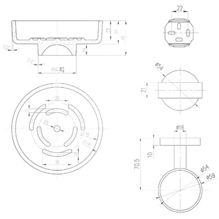 Мыльница настенная Villeroy & Boch Elements-Tender TVA15101900061