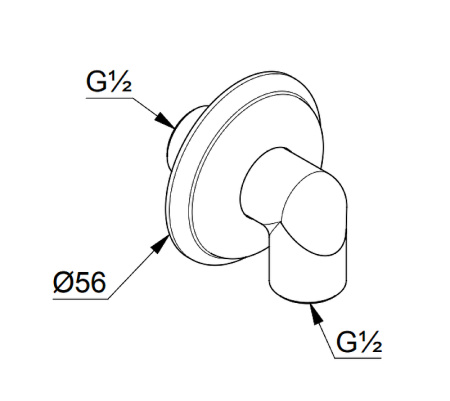 Подключение для душевого шланга Kludi Adlon/1926 1210145-00