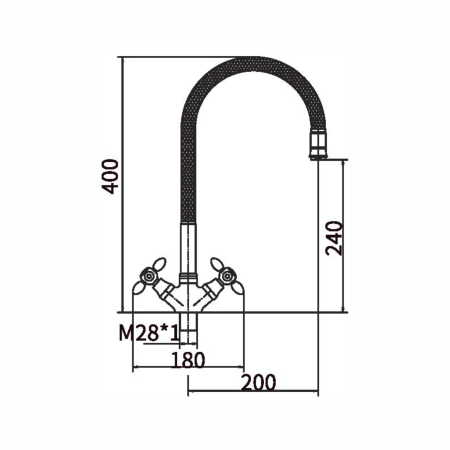 Смеситель для кухни FASHUN A43127-9