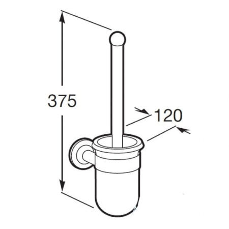 Ёршик Roca с подставкой Hotels Classic 815480001